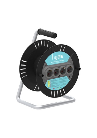 By15-100 Kablosuz 4 Prizli 50m Kapatiseli Plastik Makara 50