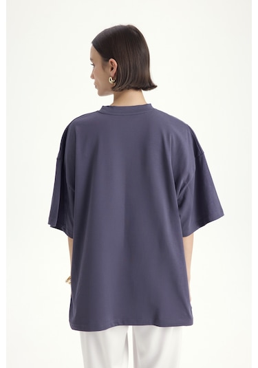 Mai Studıos Mai Studios Co. Pomelo Oversize Füme T-shirt Füme