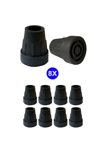 Bundera Kaymayan Baston 8'li Kanedyen Asa Koltuk Değneği Lastiği