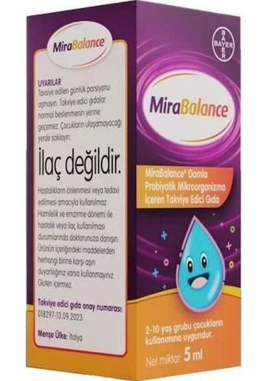 Mirabalance Probiyotik Damla 5 ML