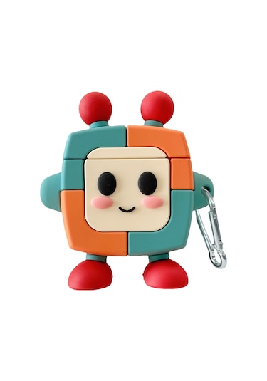 E2M Airpods 1-2 Uyumlu Kılıf Super Robot Renkli