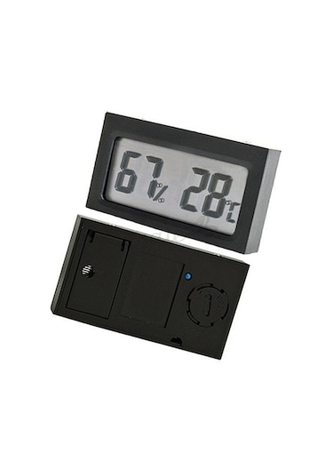 Aek-tech Dijital Nem Ölçer Termometre siyah N11.381