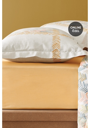 Puffy Leora Çift Kişilik Threefy Uyku Seti Somon