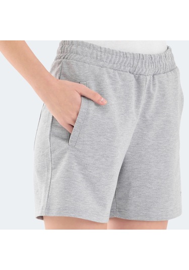Slazenger RAMLAH I Kadın Cepli Gri Şort