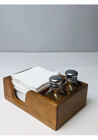 Masterskaa S Wood Döşeme Masası İçin Ahşap Peçetelik 156263188 Kahverengi