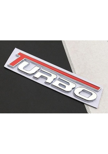 Turbo Krom Kırmızı Bagaj Yazısı 3m 3d Abs Daewoo Nubira