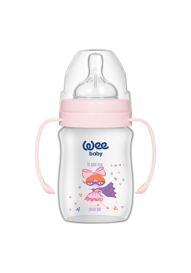 Wee Baby Klasik Plus Gen.Ağızlı Kulplı PP.Biberon 150 Ml