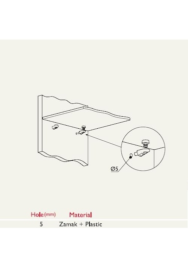 Vantuzlu Cam Raf Pimi