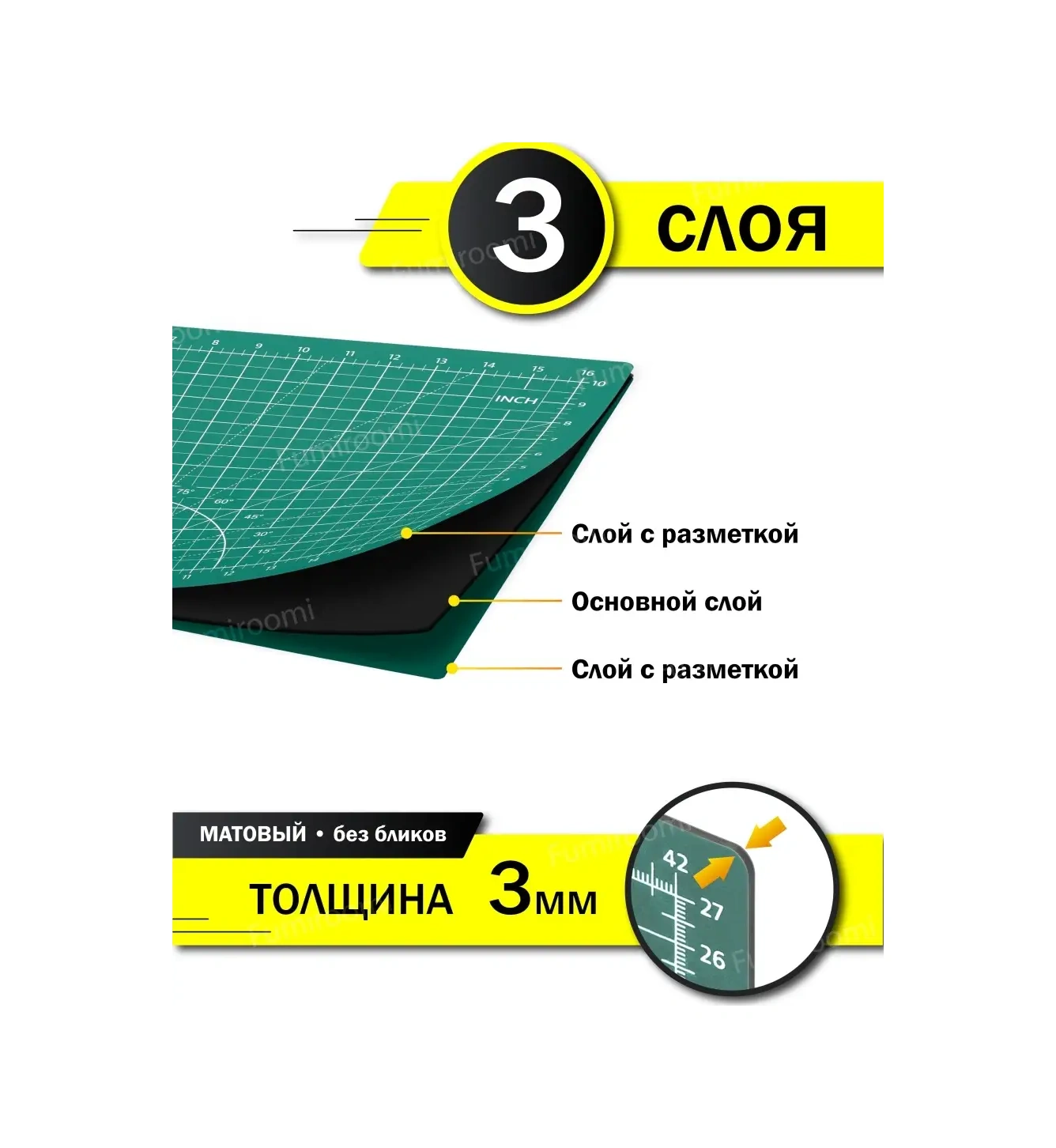 Fumıroomı A3 Kesim Bıçakları İçin Mat / Kesim Matı 46025425