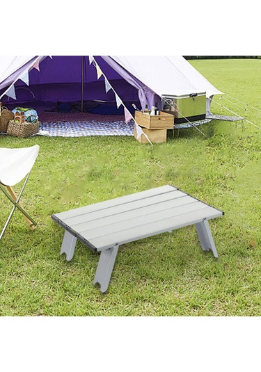 Suntek Katlanabilir Kamp Masası Balıkçılık Sırt A Gri