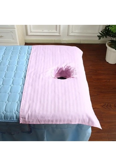 Pembe 50cmx70cm Yüz Delikli Pamuklu Masaj Havlusu, Tuina El Bezi, Massge Masa Örtüsü, Sırt Yürüyüşü 5 Parça 9xpjph Çok Renkli