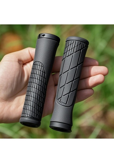 Jeemson Mountain Bisiklet El Tutan Kolu Kapağı - Kaymazsız Silikon, Kilitleme Özelliği, Tpe+tpu Kombinasyonu, Mor, 1 Çift Set