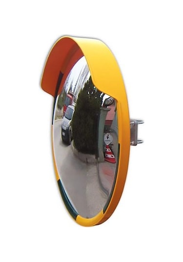 Trafik Aynası 80 Cm Trafik Güvenlik Aynası Otopark Aynası Sarı