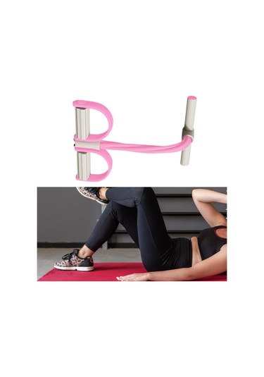 Suntek Elastik Pedal Çektirme Direnç Bandı Çekme Pembe-gri Gri - Pembe