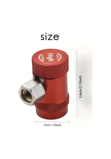 Xuweiwei 2 Adet R1234yf Hızlı Bağlantı Hava Kondisyonu Yüksek Düşük Hızlı Değişim Pilsiz