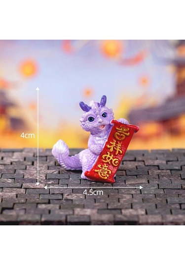 Homyl Çin Yeni Yılı Ejderha Heykeli Heykel Ev Oturma Stil-d