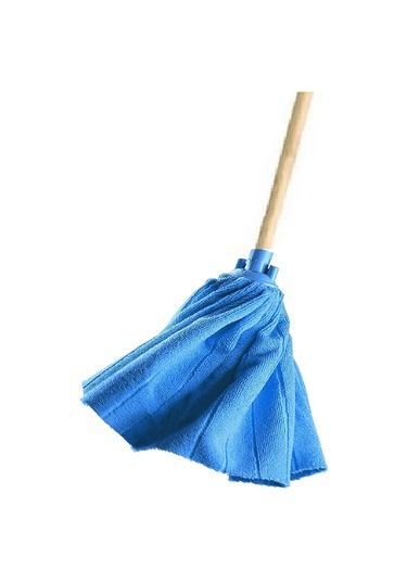 Yeniçağ Mikrofiber Havlu Paspas Mop Ucu Ve Ahşap Saplı Takım
