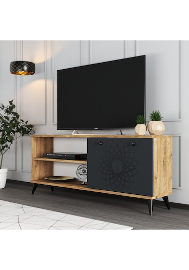 Moxen Mobilya TY2 Desenli Raflı Tv Ünitesi
