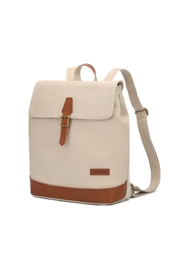 Kanvas Kumaş Kadın Sırt Çantası Smart Bags 1329 Bej