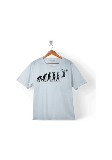 Evolution Human Evrim İnsan Maymun Basketbol Çocuk Tişört 001