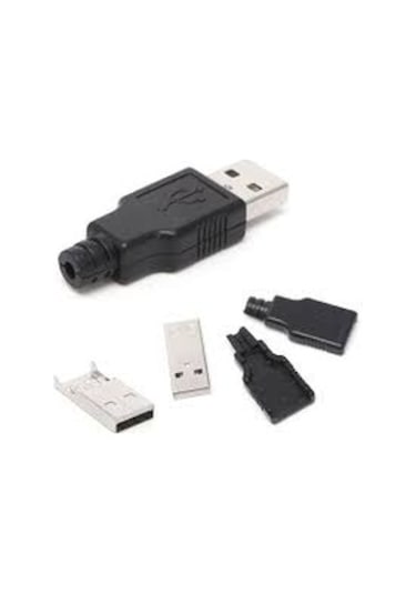 5 Adet Erkek Usb Konnektör 4 Pinli Şarj Kablo Soketi