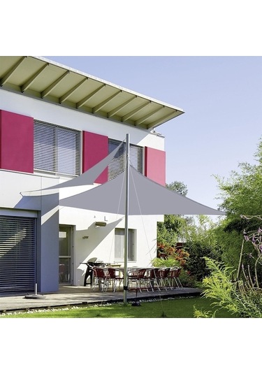 Wondernest Açık Bahçe Güneşlik Yelken Su Geçirmez Anti-uv Gölgelik Siyah 2m X 2m Siyah