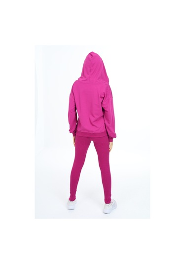 Toontoy Kız Çocuk Üçlü Taytlı Takım Mürdüm