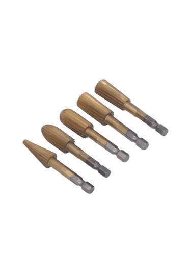 Suofeng 5 Adet Altıgen Saplı Hss Ahşap Frezi, Farklı Şekillerde Hassas Oymacılık, Plastik-kireçtaş-resin İşleme