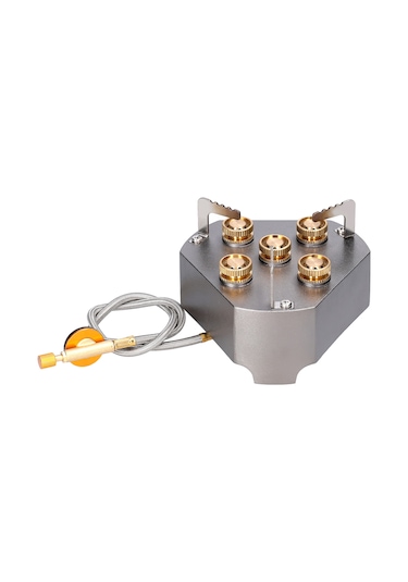 Yifomall 15800w 5 Aynalı Taşınabilir Kamp Çalışanı, Ayarlanabilir Ateş Kontrolü, Dış Mekan Cuisson, Koyu Gri Çok Renkli