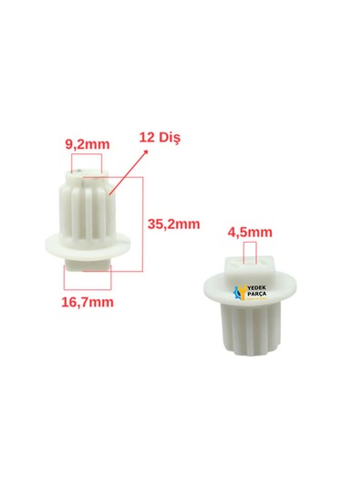 Bir Çok Marka Ve Modele Uyumlu Kıyma Dişlisi K86