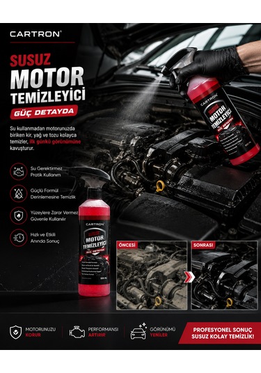 Cartron Susuz Motor Temizleyici 500 Ml