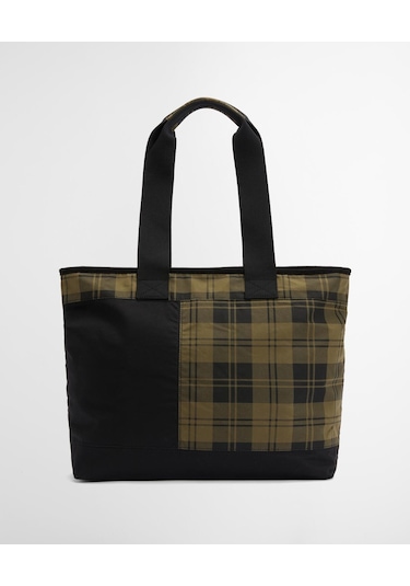 Barbour Mya Patchwork Kol Çantası Bk11 Black/olive Check Siyah