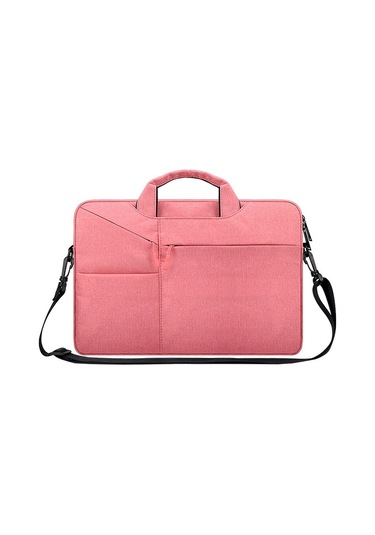 ST02S 14.1 inç Dizüstü Bilgisayarlar İçin Tek Omuz Çantası Pembe 14.1 inch