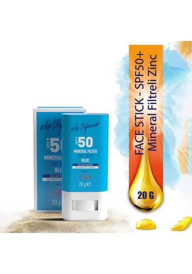 Eda Taşpınar Mineral Filtreli Blue Zinc Stick Güneş Kremi SPF50+ 20 G