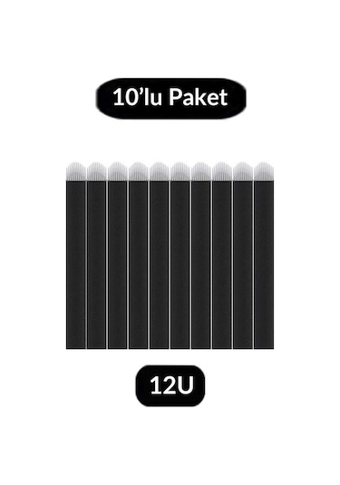 Ellea Nail Kalıcı Makyaj 12 Pin Microblading İğnesi 12U 10'Lu Pak