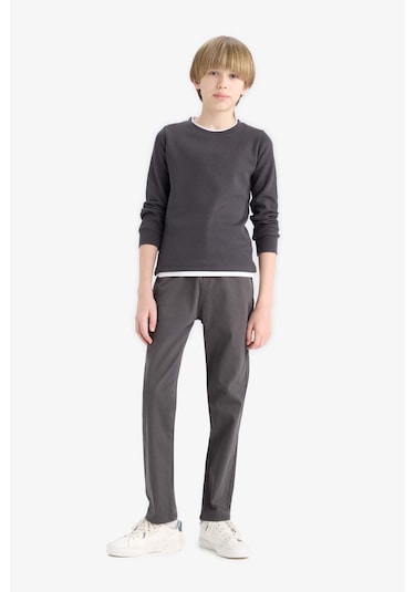 Defacto Erkek Çocuk Okula Dönüş Regular Fit Düz Paça Gabardin Pantolon U3254a625auar213 Antrasit Defacto Erkek Çocuk Okula Dönüş Regular Fit Düz Paça Gabardin Pantolon U3254a625auar213 Antrasit