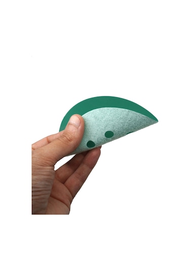 Yeşil Esnek Cırtlı Disk Zımpara 150 Mm 6 Delikli 60 Kum