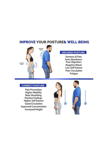 Suntek Erkek Kadın Ayarlanabilir Duruş Düzeltici Bel Desteği