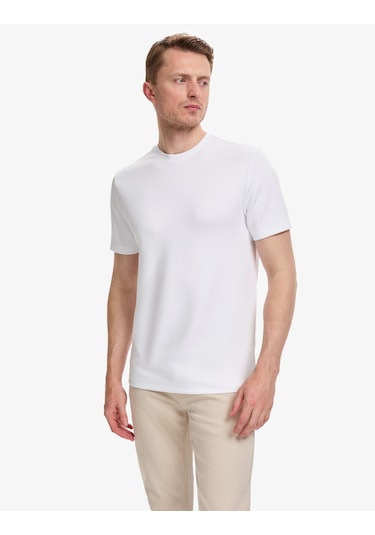 Pierre Cardin Erkek Ekru Tişört Basic 50321139-vr019