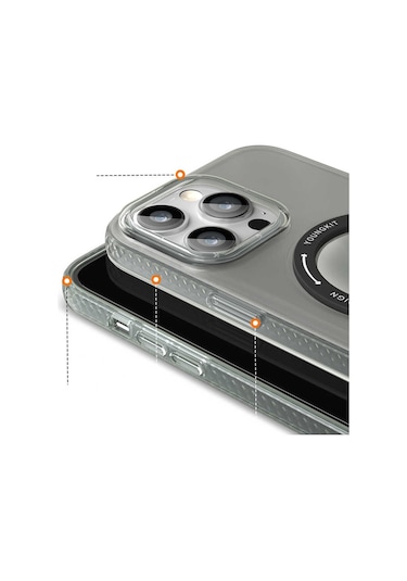 iPhone 13 Pro Max Uyumlu Kılıf Magsafe Şarj Özellikli Youngkit Rock Serisi Kapak