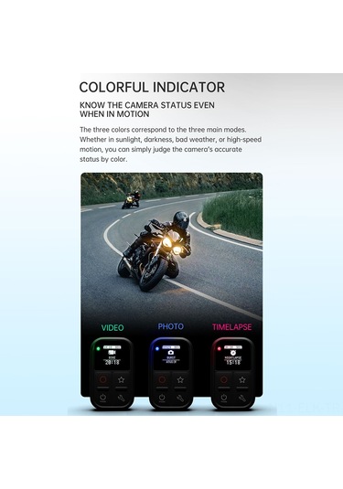 Xindoker Kablosuz Gopro Kumandası - Hero 10/9/8/7/6 İçin 80m Menzilli, Şarj Edilebilir, Su Geçirmez Siyah