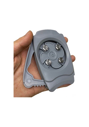 Mufunye Gri El Boyutlu Tüm Kapağı Kaldıran Metal+abs Materyalli İçecek Kutusu Açıcı - Ev, Parti, Piknik İçin Pratik Gri