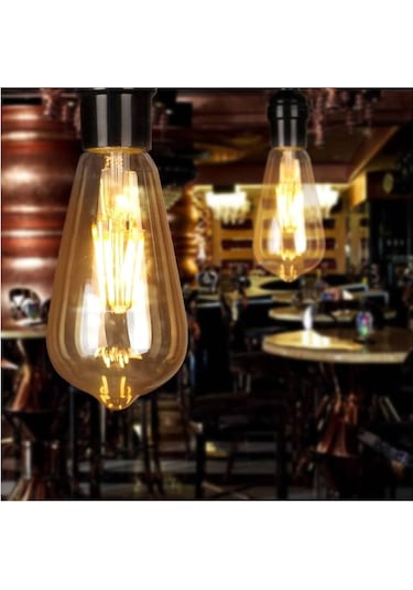 Armut Kateli Rustik 2700 K Sarı Led Filament Ampul