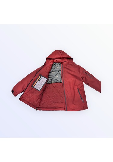 F2.kırmızı..yeni Sezon Erkek Mont Hafif Dolgu, Şehir Stili Kırmızı