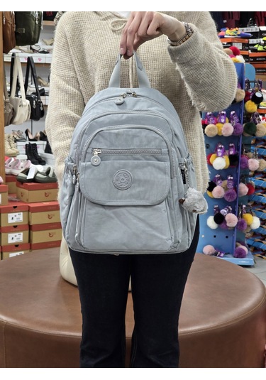 My Polo 2114-8675 Kadın Krinkıl Kumaş Çok Gözlü Astarlı Petli Su Çok Renkli