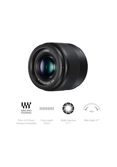 Panasonic H-h025e Lumıx G Sabit Yanma Genişliği 25 Mm F1.7 Asph.