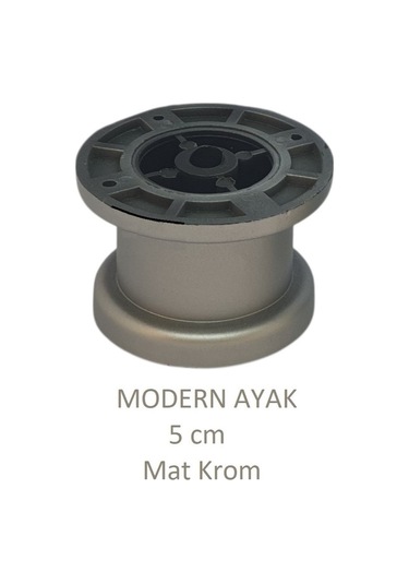 Modern, Düz Ayak 5 Cm Krom, Tv Ünitesi, Koltuk Altı , Dolap Ayağı, Vidaları Hediye Krom
