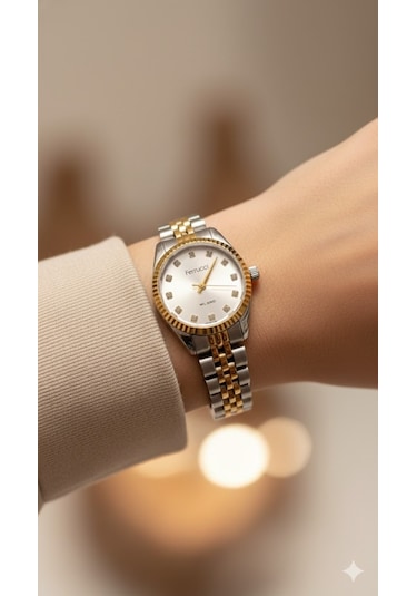 Ferrucci Kadın Kol Saati Gümüş Renk, Gümüş Kadran - Fc03630m.04, 2 Yıl Garantili Altın - Gümüş