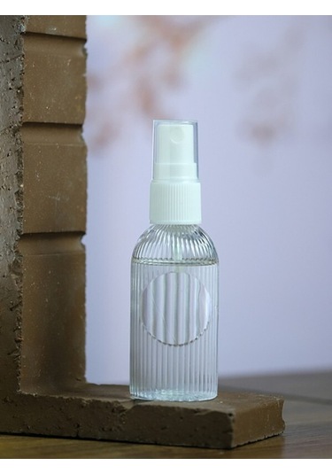 50 Adet 50 Ml Dnz21 Beyaz Sprey Başlık Dezenfektan Kolonya Parfüm Hediyelik Nikah Düğün İçin Boş Plastik Şişe