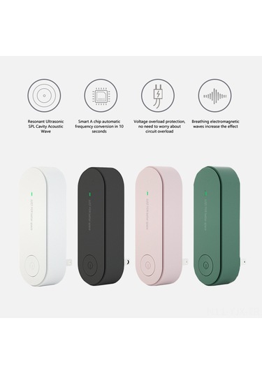 Geekyou Ev İçin Ultrasonik Uçucu, Akar Ve Fare Kovucu - Radyasyonsuz, 90-220v, 80-100 M² Etki Alanı, Pembe